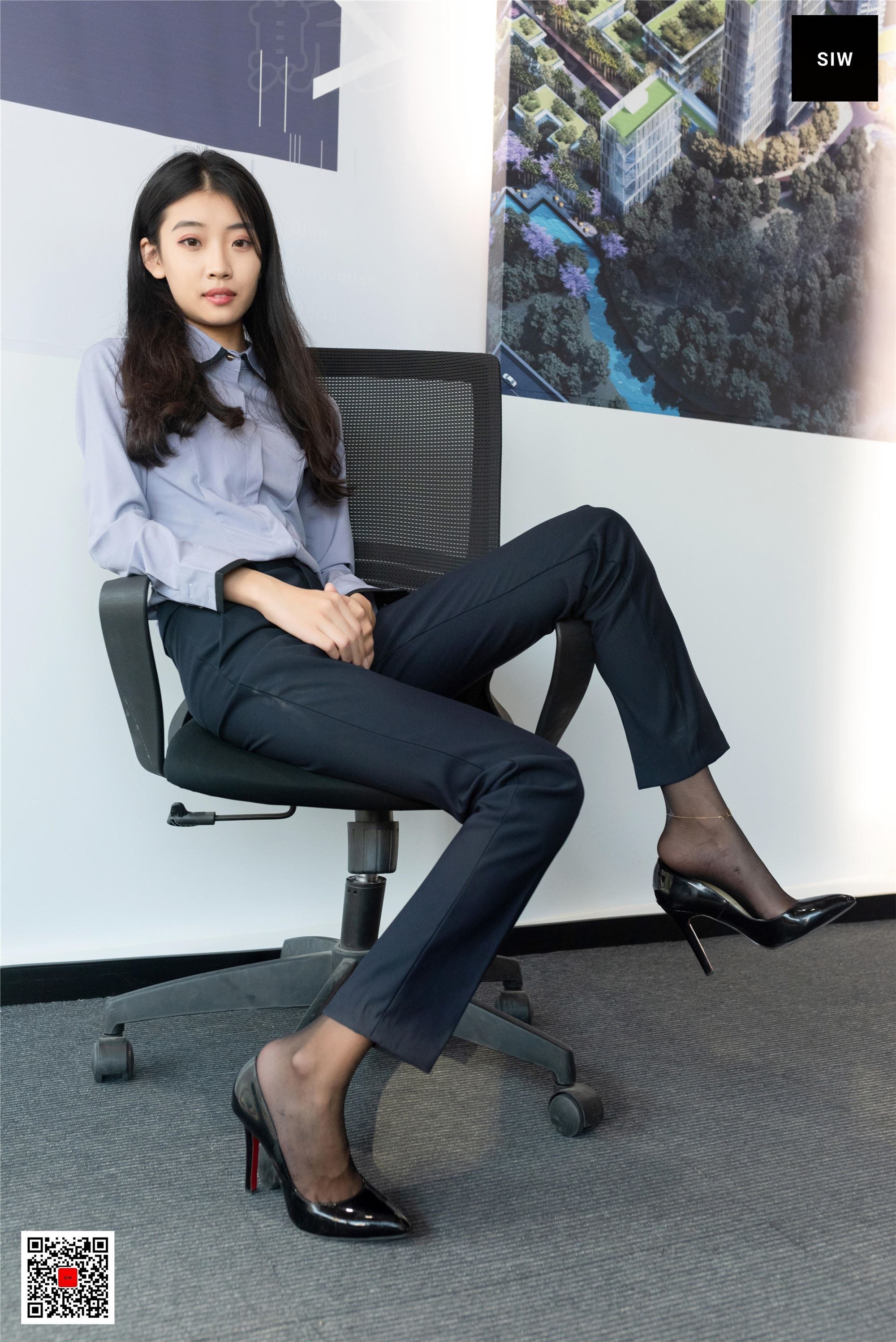 SIW斯文传媒 089 蓉儿 女总裁职业白领制服衬衣长裤工装